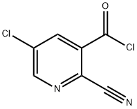 3-Pyridinecarbonyl chloride, 5-chloro-2-cyano- Structure