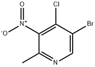 Pyridine, 5-bromo-4-chloro-2-methyl-3-nitro- Structure