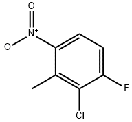 Benzene, 2-chloro-1-fluoro-3-methyl-4-nitro- Structure