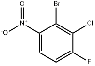 2-bromo-3-chloro-4-fluoronitrobenzene  Structure