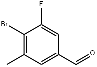 4-bromo-3-fluoro-5-methylbenzaldehyde Structure