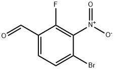 Benzaldehyde, 4-bromo-2-fluoro-3-nitro- Structure