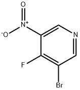 Pyridine, 3-bromo-4-fluoro-5-nitro- Structure