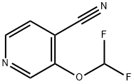 4-Pyridinecarbonitrile, 3-(difluoromethoxy)- 구조식 이미지