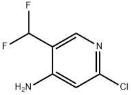 4-Pyridinamine, 2-chloro-5-(difluoromethyl)- 구조식 이미지
