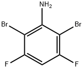 Benzenamine, 2,6-dibromo-3,5-difluoro- Structure