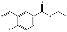 Ethyl 4-fluoro-3-formylbenzoate 구조식 이미지
