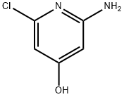 4-Pyridinol, 2-amino-6-chloro- Structure
