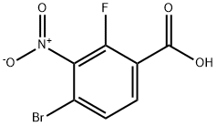 4-Bromo-2-fluoro-3-nitrobenzoic acid 구조식 이미지