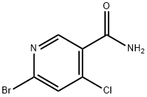 3-Pyridinecarboxamide, 6-bromo-4-chloro- Structure