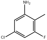 Benzenamine, 5-chloro-3-fluoro-2-methyl- Structure