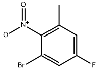 3-bromo-5-fluoro-2-nitrotoluene Structure