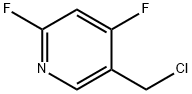 Pyridine, 5-(chloromethyl)-2,4-difluoro- 구조식 이미지
