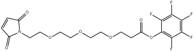 Mal-PEG3-PFP Structure