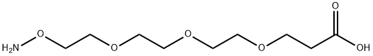 Aminoxy-PEG3-acid Structure