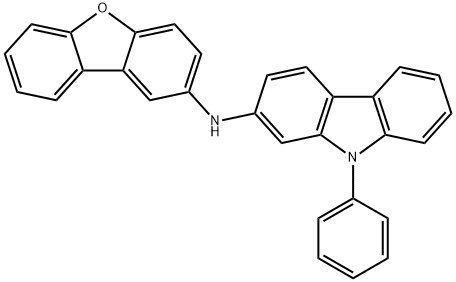 9H-Carbazol-2-amine, N-2-dibenzofuranyl-9-phenyl- 구조식 이미지