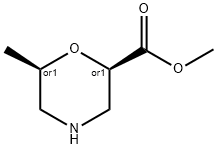 rel-methyl (2R,6R)-6-methylmorpholine-2-carboxylate Structure
