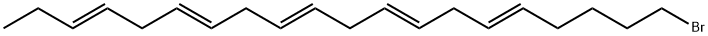 3,6,9,12,15-Eicosapentaene, 20-bromo-, (3E,6E,9E,12E,15E)- Structure