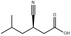 Hexanoic acid, 3-cyano-5-methyl-, (3R)- 구조식 이미지