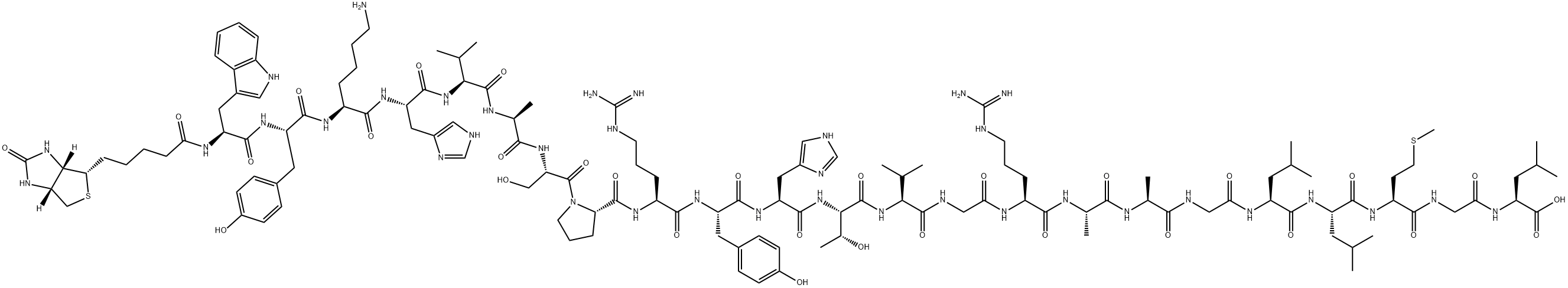 Biotinyl-Neuropeptide W-23 (human) trifluoroacetate salt Structure