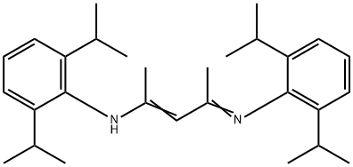 Benzenamine, N-[3-[[2,6-bis(1-methylethyl)phenyl]amino]-1-methyl-2-buten-1-ylidene]-2,6-bis(1-methylethyl)- Structure