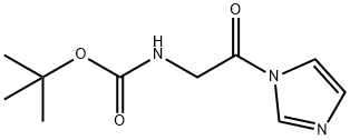 Carbamic acid, N-[2-(1H-imidazol-1-yl)-2-oxoethyl]-, 1,1-dimethylethyl ester 구조식 이미지