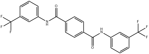 1-N,4-N-bis[3-(trifluoromethyl)phenyl]benzene-1,4-dicarboxamide Structure