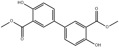 [1,1'-Biphenyl]-3,3'-dicarboxylic acid, 4,4'-dihydroxy-, 3,3'-dimethyl ester Structure