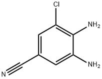 3,4-Diamino-5-chlorobenzonitrile 구조식 이미지