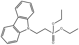 Phosphonic acid, P-[2-(9H-carbazol-9-yl)ethyl]-, diethyl ester Structure