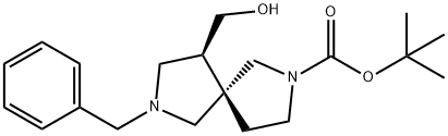 Racemic-(5S,9S)-Tert-Butyl 7-Benzyl-9-(Hydroxymethyl)-2,7-Diazaspiro[4.4]Nonane-2-Carboxylate(WX101609) Structure