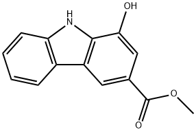 9H-Carbazole-3-carboxylic acid, 1-hydroxy-, methyl ester Structure