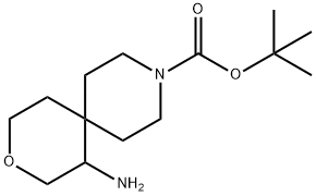 Tert-Butyl 1-Amino-3-Oxa-9-Azaspiro[5.5]Undecane-9-Carboxylate(WX101436) Structure