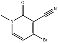 3-Pyridinecarbonitrile, 4-bromo-1,2-dihydro-1-methyl-2-oxo- Structure