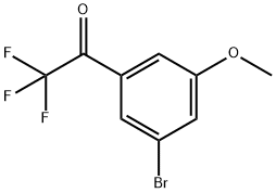 Ethanone, 1-(3-bromo-5-methoxyphenyl)-2,2,2-trifluoro- Structure