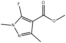 methyl 5-fluoro-1,3-dimethyl-1H-pyrazole-4-carboxylate Structure