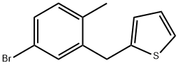 Thiophene, 2-[(5-bromo-2-methylphenyl)methyl]- Structure