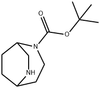 2,6-Diazabicyclo[3.2.2]nonane-2-carboxylic acid, 1,1-dimethylethyl ester Structure