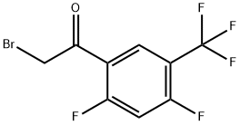 Ethanone, 2-bromo-1-[2,4-difluoro-5-(trifluoromethyl)phenyl]- Structure