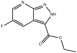 2H-Pyrazolo[3,4-b]pyridine-3-carboxylic acid, 5-fluoro-, ethyl ester Structure