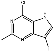 5H-Pyrrolo[3,2-d]pyrimidine, 4-chloro-7-iodo-2-methyl- Structure