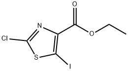 4-Thiazolecarboxylic acid, 2-chloro-5-iodo-, ethyl ester 구조식 이미지