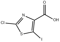 4-Thiazolecarboxylic acid, 2-chloro-5-iodo- Structure