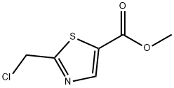 5-Thiazolecarboxylic acid, 2-(chloromethyl)-, methyl ester Structure