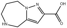 4H-Pyrazolo[1,5-a][1,4]diazepine-2-carboxylic acid, 5,6,7,8-tetrahydro- Structure