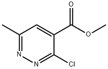 Methyl 3-chloro-6-methyl-4-pyridazinecarboxylate Structure