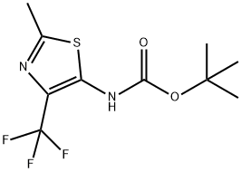 tert-butyl N-[2-methyl-4-(trifluoromethyl)-1,3-thiazol-5-yl]carbamate Structure