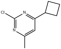 2-chloro-4-cyclobutyl-6-methylpyrimidine Structure