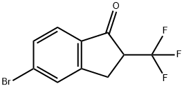 5-bromo-2-(trifluoromethyl)-2,3-dihydro-1H-inden1-one Structure