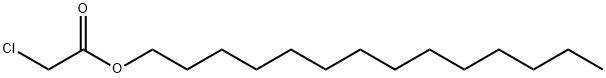 Acetic acid, 2-chloro-, tetradecyl ester Structure